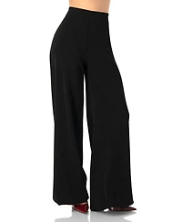 Ivonne Women's Corduroy High-Waisted Wide-Leg Trousers