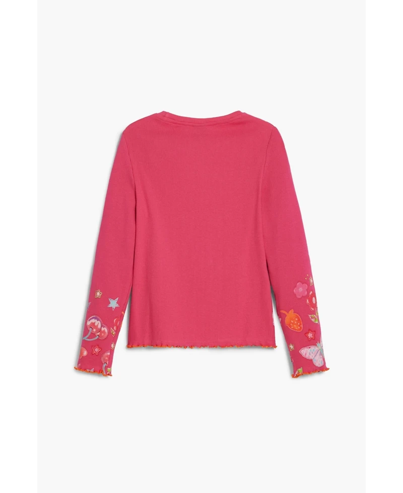 Desigual Girls Girls's Long sleeve T-shirt with floral logo