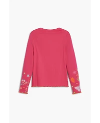 Desigual Girls Girls's Long sleeve T-shirt with floral logo