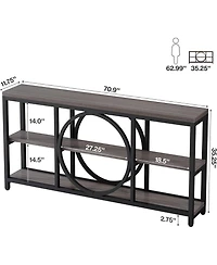 Tribesigns Extra Long Console Table for Entryway, Sofa Behind Couch
