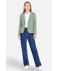 Yumi Women's Stretch Cotton Blazer