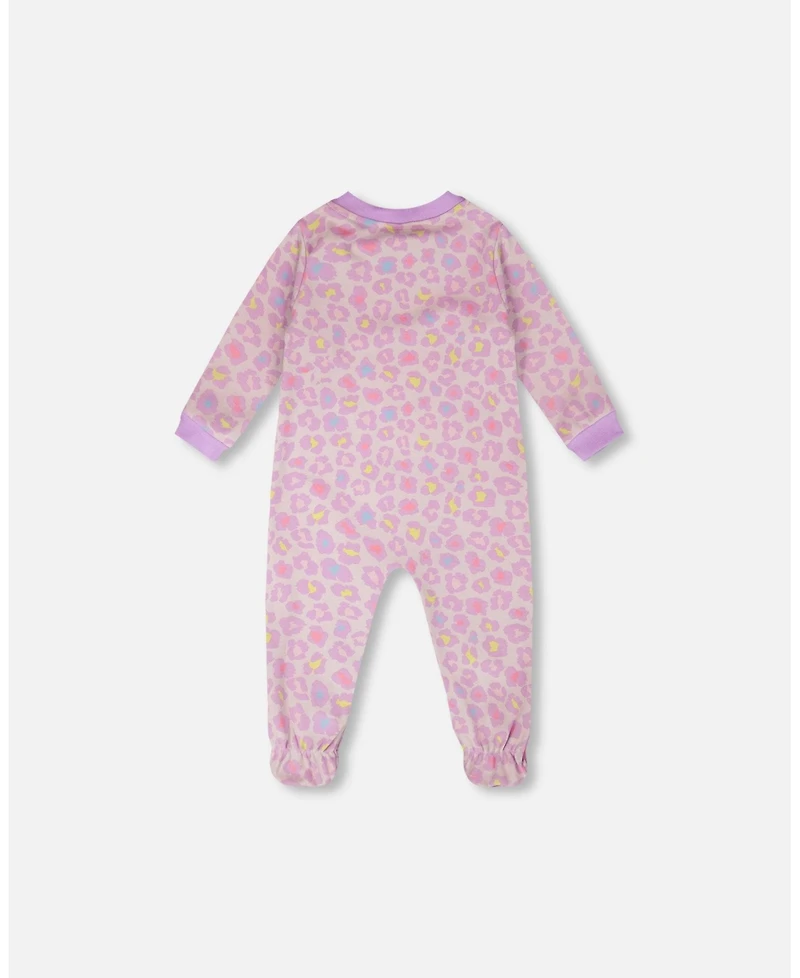 Deux par Baby Girls Cotton One-Piece Pyjama Animal Print