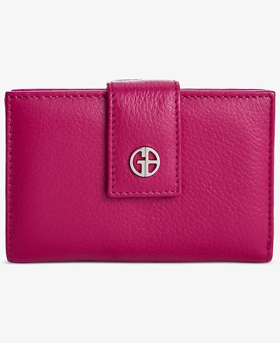 Giani Bernini Softy Leather Framed Colorblock Wallet, Created for Macy's