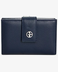 Giani Bernini Softy Leather Framed Colorblock Wallet, Created for Macy's