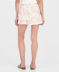 Sincerely Jules Juniors' Tiered Smocked-Waist Skirt