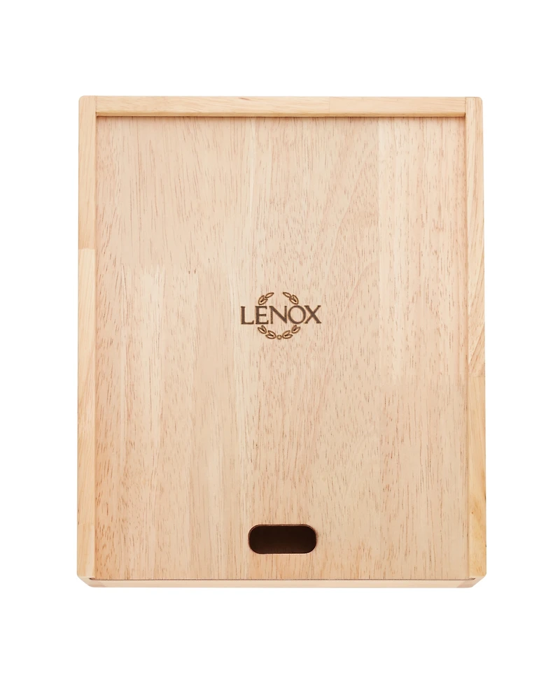 Lenox Studio 1414 Mirror 24-Pc. Flatware Set with Caddy