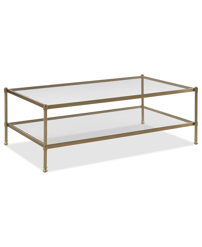 Isla 52" Glass Rectangle Coffee Table