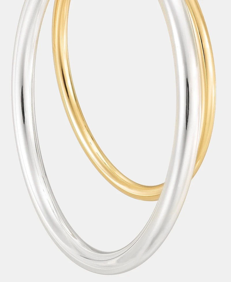 Lauren Ralph Lauren Two-Tone Split Hoop Earrings