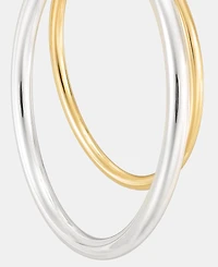 Lauren Ralph Lauren Two-Tone Split Hoop Earrings