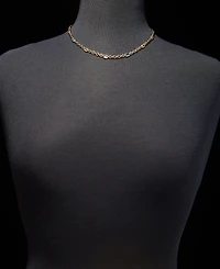 Lauren Ralph Lauren Gold-Tone Station Stone Collar Necklace