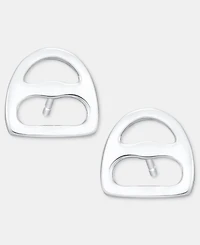 Lauren Ralph Lauren Equestrian Stud Earrings in Sterling Silver