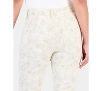 Style & Co Petite Printed High-Rise Cropped Jeans, Macy's Exclusive