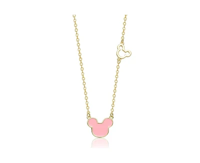 GiGiGirl Dainty 14K Gold Plated Whimsical Mickey Mouse Charms Necklace