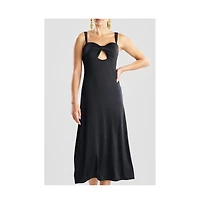 Natori Women's Solid Jersey Maxi Dress