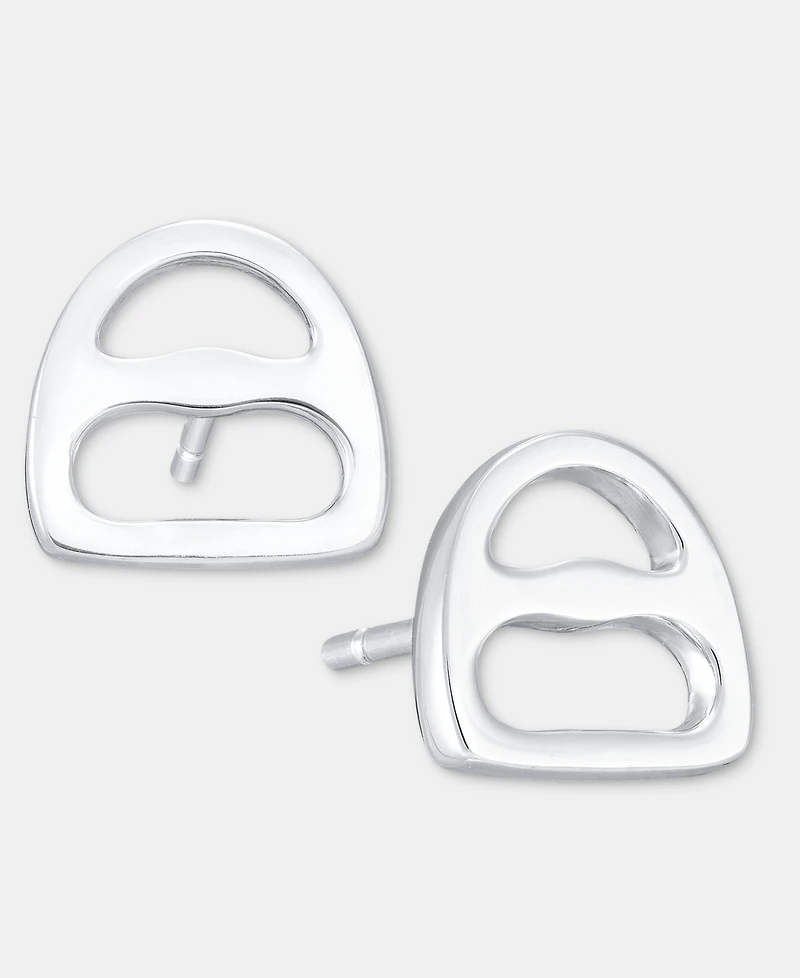 Lauren Ralph Lauren Equestrian Stud Earrings in Sterling Silver