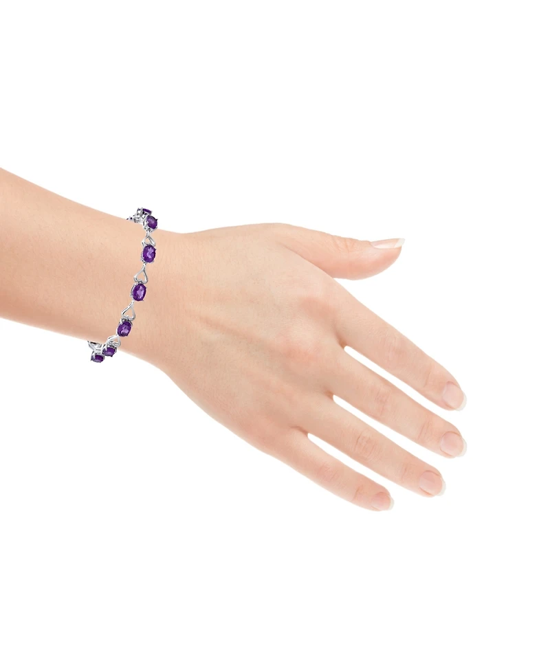 Macy's Amethyst (10.80 ct. t.w.) Bracelet in Sterling Silver