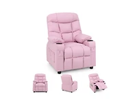 Kids Recliner Chair with Cup Holders