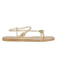 Nine West Women's Shells Jelly Strappy Flat Sandals