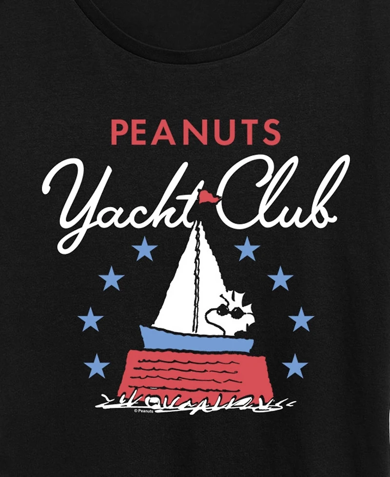 Hybrid Apparel Plus Peanuts Patriotic Yacht Club Short-Sleeve Graphic T-Shirt