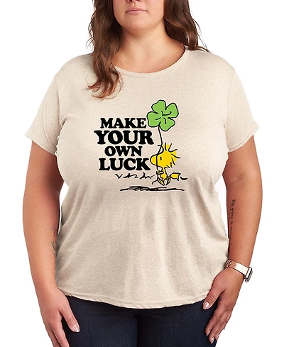 Hybrid Apparel Plus Peanuts St. Patrick's Day Graphic T-Shirt