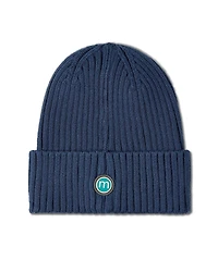 MeMoi Kids Teddy Bear Ribbed Rayon Blend Embroidered Beanie