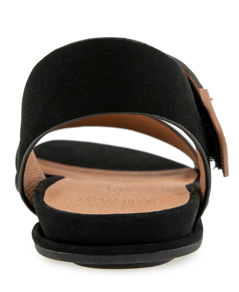 Gentle Souls Women's Lottie Round Toe Flat Sandals