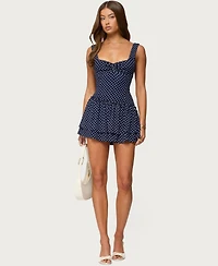 Edikted Women's Mercedez Polka Dot Romper