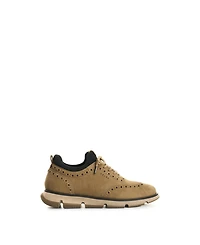 Velez Men's Leather Lace-Up Shoes with Athletic Touches