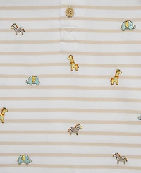 Little Me Baby Boys' Safari Romper & Bucket Hat, 2-Piece Set