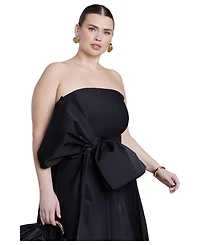 Eloquii Women's Plus Dramatic Bow Gown
