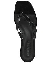 Steve Madden Women's Tracie-j Kitten-Heel Jelly Thong Sandals