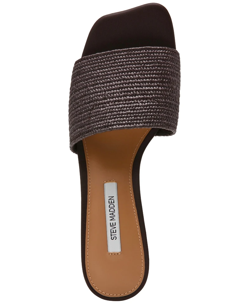 Steve Madden Women's Frolic Bell-Heel Slip-On Sandals