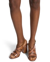 Michael Kors Women's Raven Buckle Block Heel Sandals