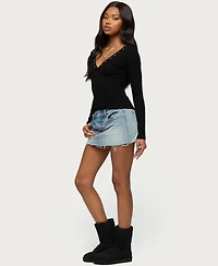 Edikted Women's Rossie Stud & Button Top