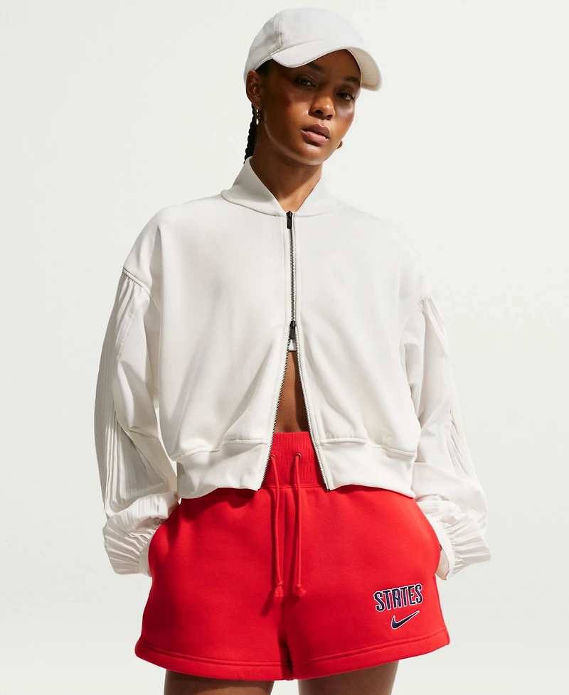 Nike Women's Usmnt Phoenix High-Waisted Shorts