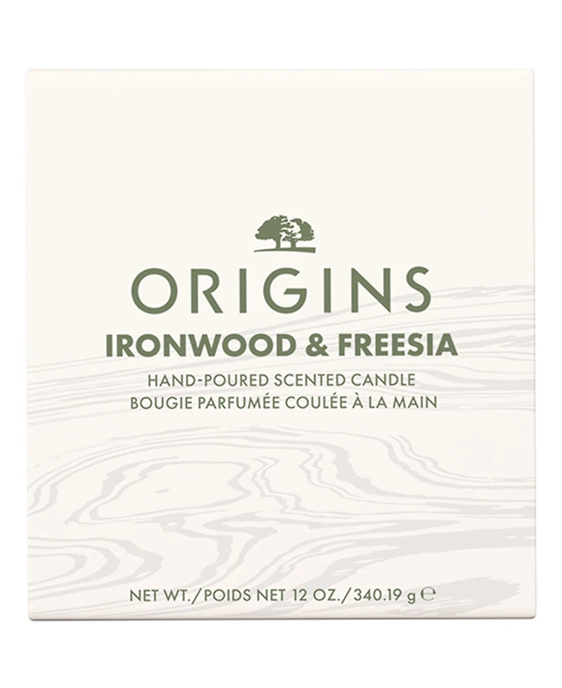 Origins Limited Edition Ironwood and Freesia Hand-Poured Scented Candle, 10 oz.
