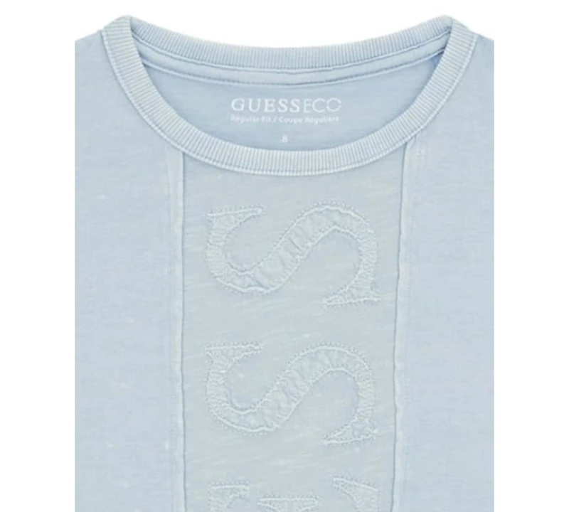 Guess Boys' 7-18 Garment-Dyed Logo T-Shirt