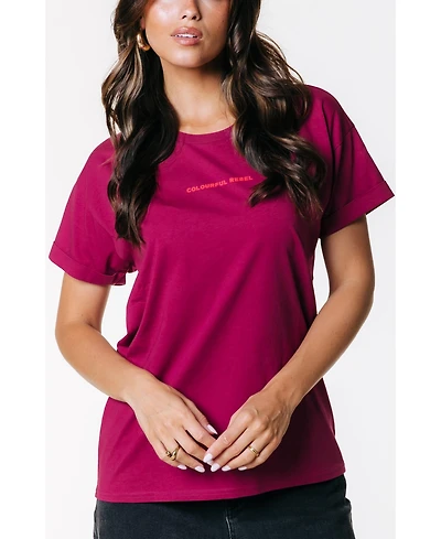 Colourful Rebel Women's Uni Logo Boxy Tee