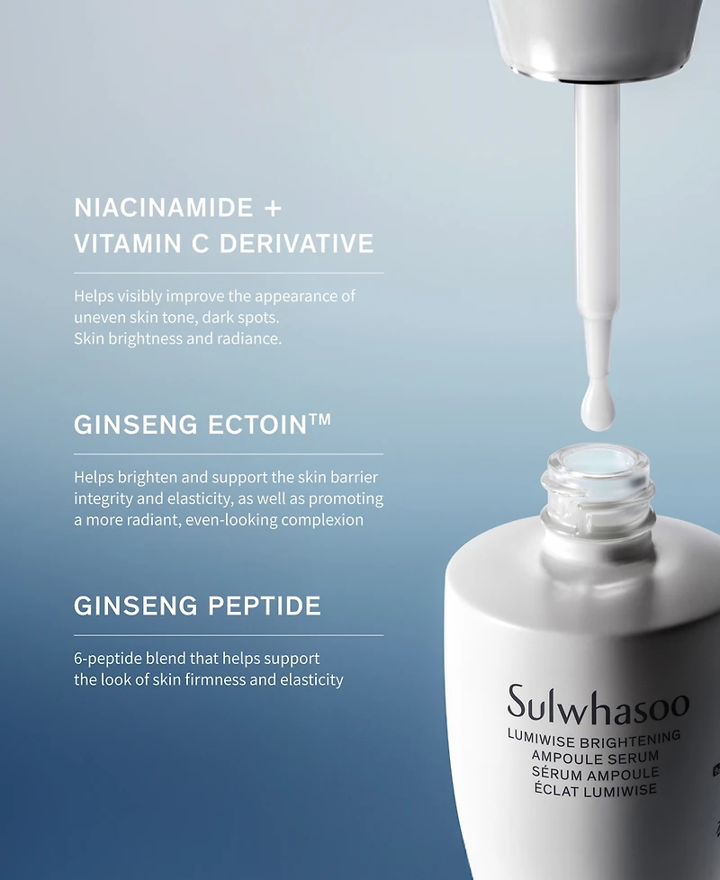 Sulwhasoo Lumiwise Brightening Ampoule Serum, 1.1 oz.