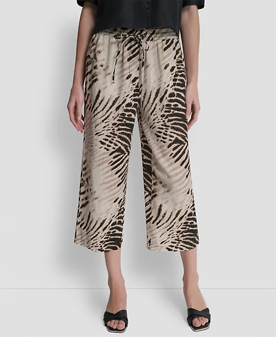 Dkny Women's Printed Pull-On Pants
