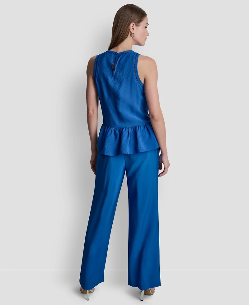 Dkny Women's Scoop Neck Sleeveless Blouse