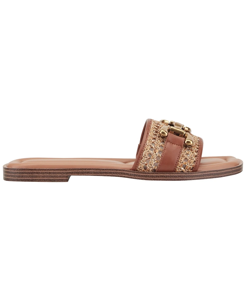 Easy Spirit Women's Vana Woven Slide Flat Sandals