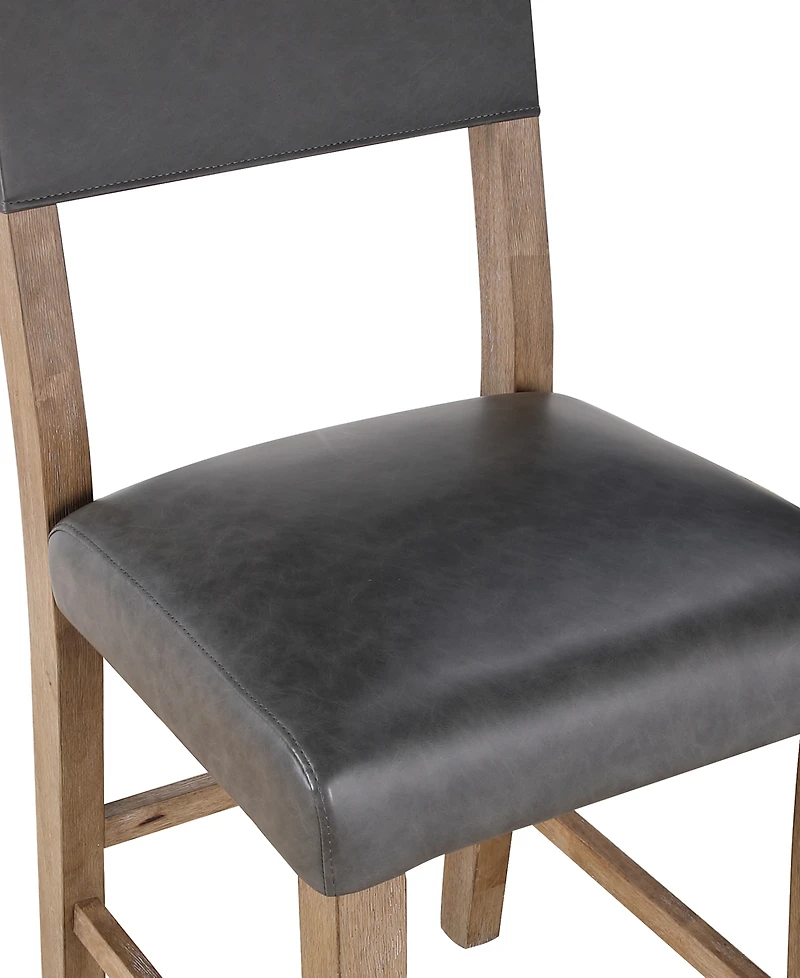 Macai 42" Wood Upholstered Counter Height Chair
