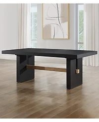 Macai 42" Wood Rectangular Dining Table