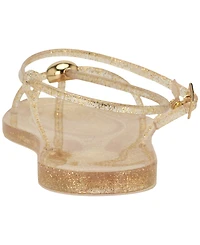 Nine West Women's Shells Jelly Strappy Flat Sandals