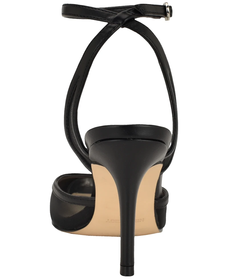 Nine West Women's Gullia Mesh Ankle Strap Dress Pumps