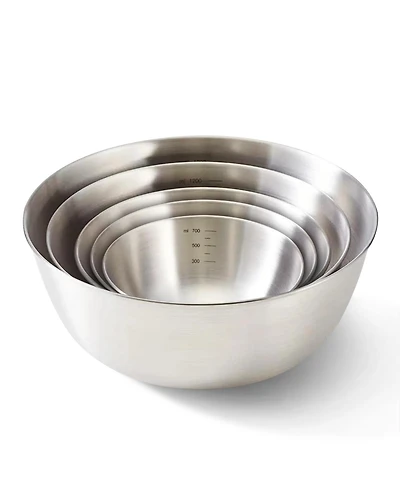 Art & Cook 5-Piece Nesting Stainless Steel Bowl Set