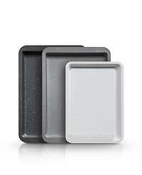 Art & Cook 3-Piece Ceramic Nonstick Cookie Sheet Set