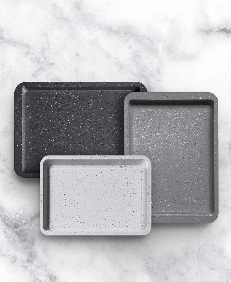 Art & Cook 3-Piece Ceramic Nonstick Cookie Sheet Set
