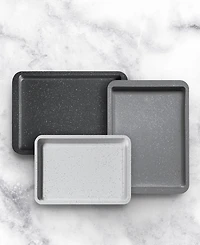 Art & Cook 3-Piece Ceramic Nonstick Cookie Sheet Set
